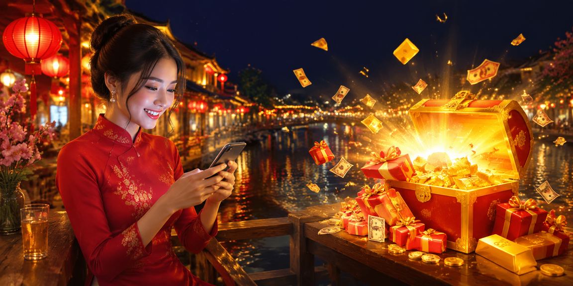 Cảnh không gian casino di động tại Hà Nội